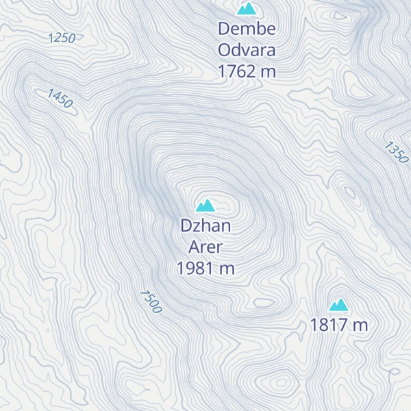 Map of Dzhan Arer