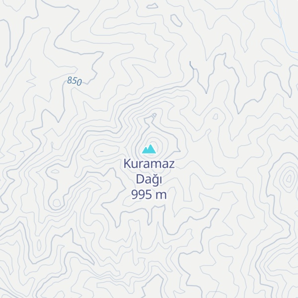 Map of Kuramaz Dağı