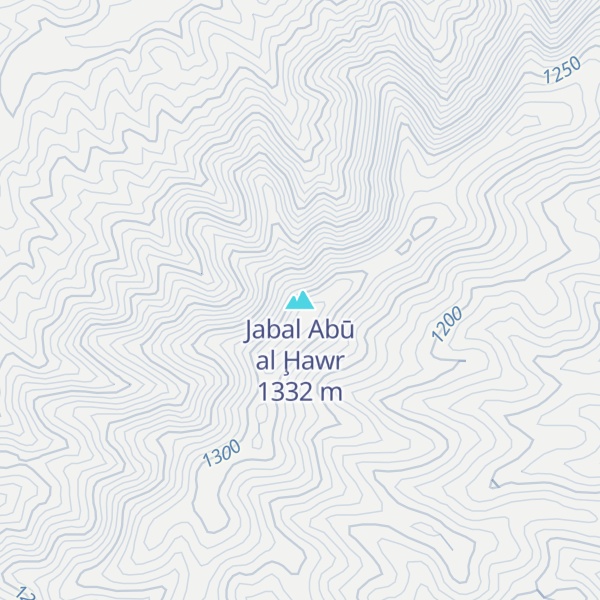 Map of Jabal Abū al Ḩawr