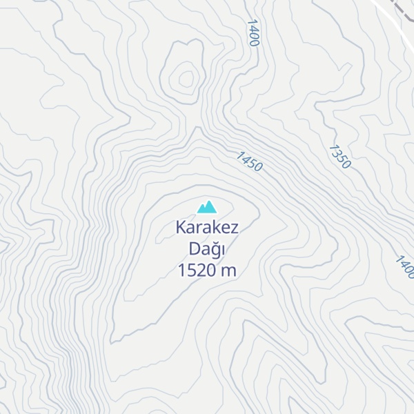 Map of Karakez Dağı