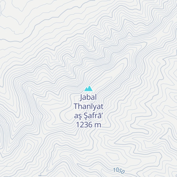 Map of Jabal Thanīyat aş Şafrā’