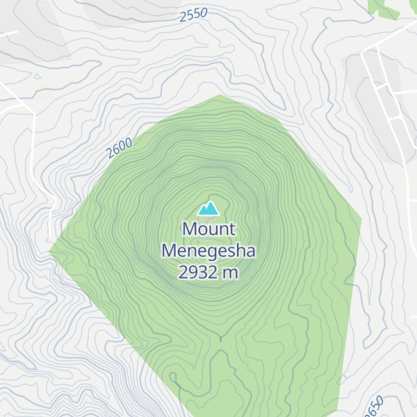 Map of Mount Menegesha