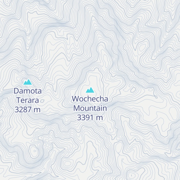 Map of Wochecha Mountain