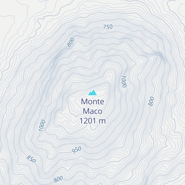 Map of Monte Maco
