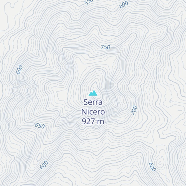 Map of Serra Nicero