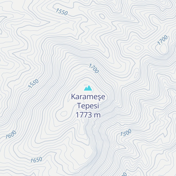 Map of Karameşe Tepesi