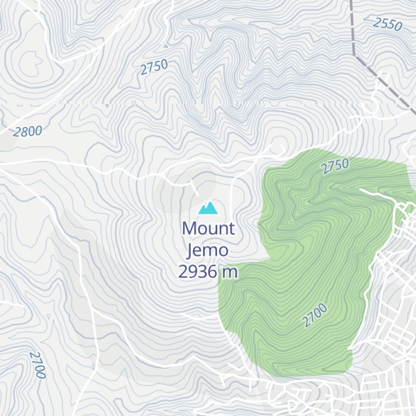 Map of Mount Jemo
