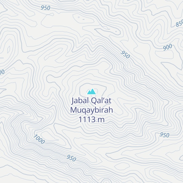Map of Jabal Qal‘at Muqaybirah