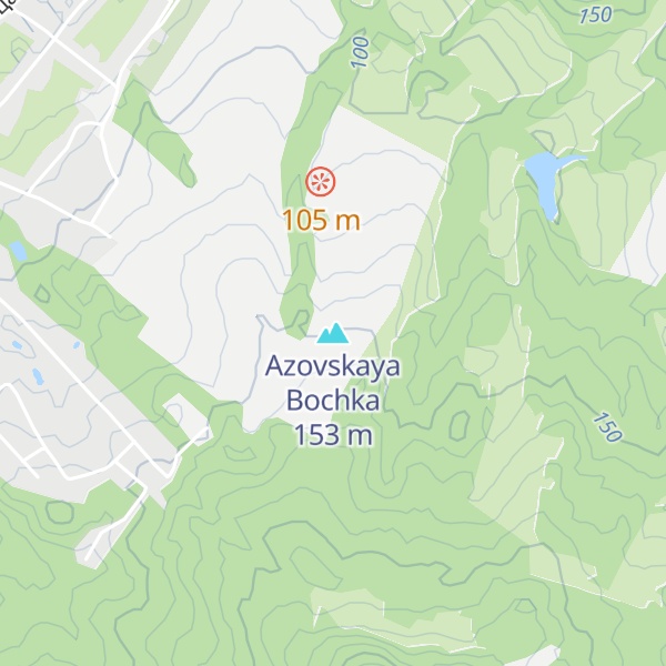 Map of Azovskaya Bochka