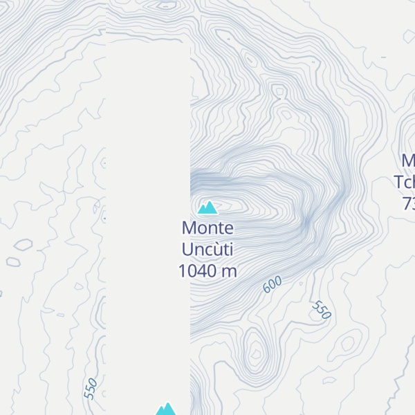 Map of Monte Uncùti