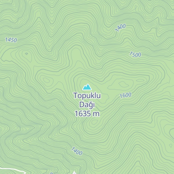 Map of Topuklu Dağı