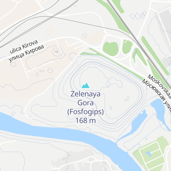 Map of Zelenaya Gora (Fosfogips)