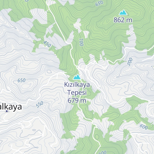 Map of Kızılkaya Tepesi