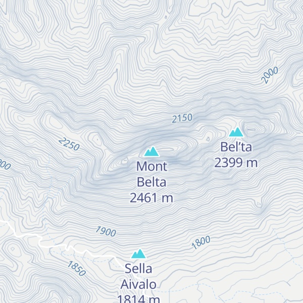 Map of Mont Belta