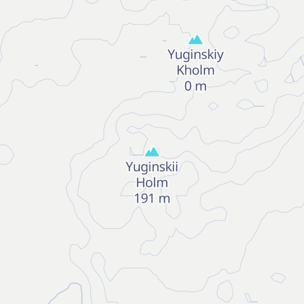 Map of Yuginskii Holm