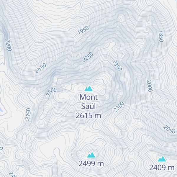 Map of Mont Saül