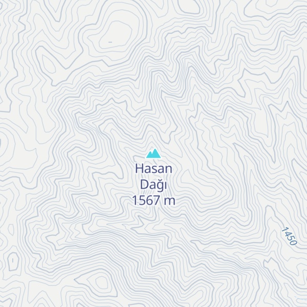 Map of Hasan Dağı
