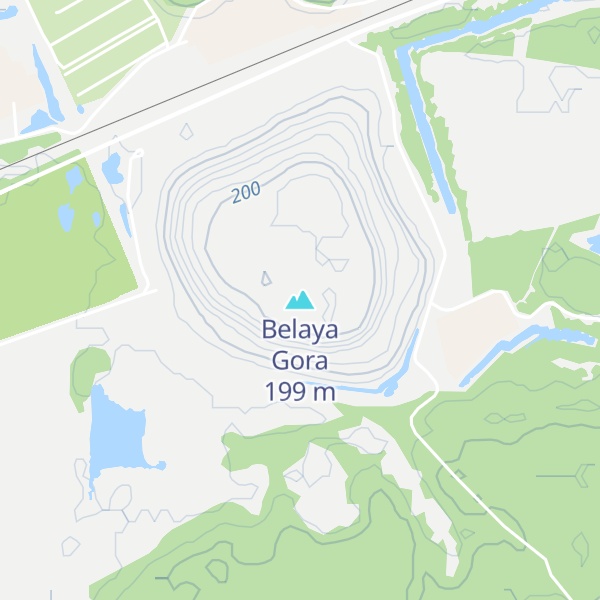Map of Belaya Gora