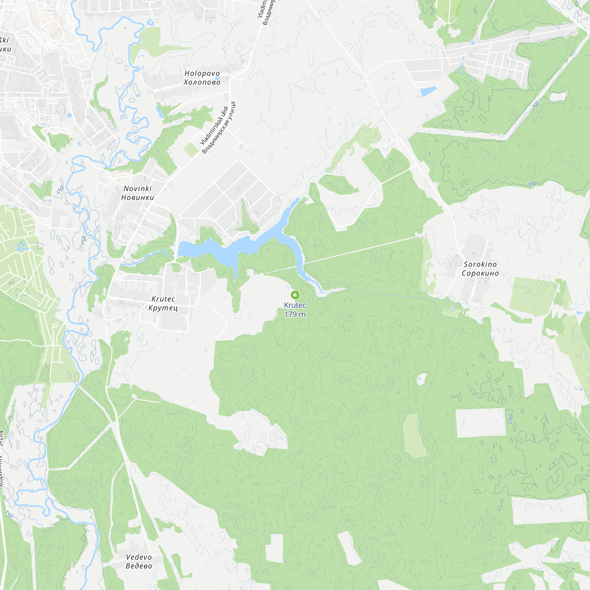 Krutec map