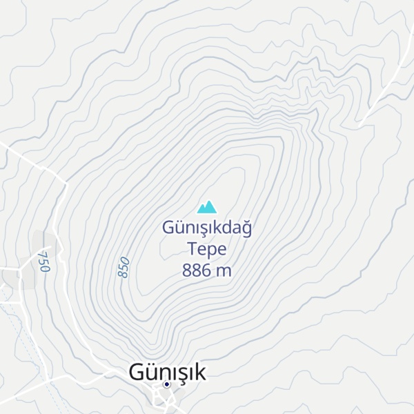 Map of Günışıkdağ Tepe