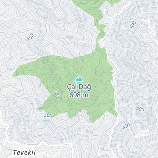 Map of Çal Dağ