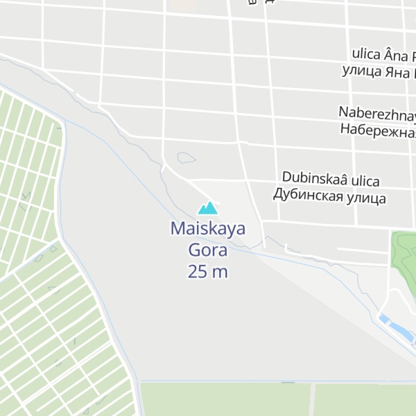 Map of Maiskaya Gora