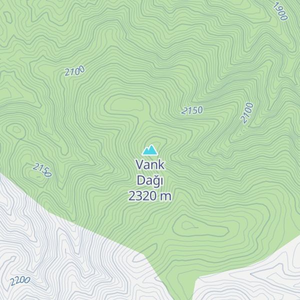 Map of Vank Dağı