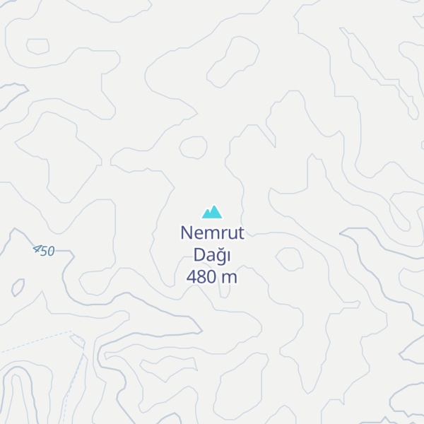 Map of Nemrut Dağı
