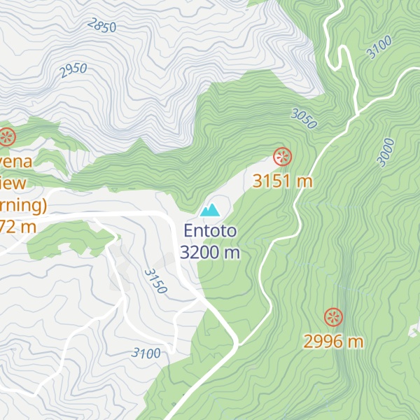 Map of Entoto