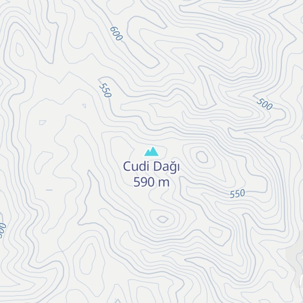Map of Cudi Dağı