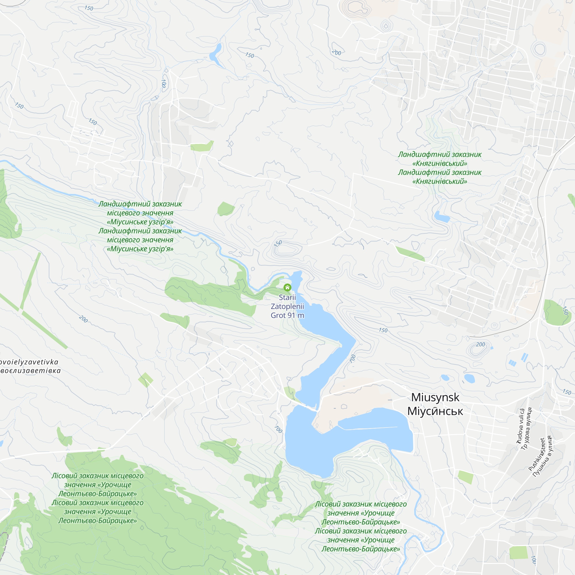 Starii Zatoplenii Grot map