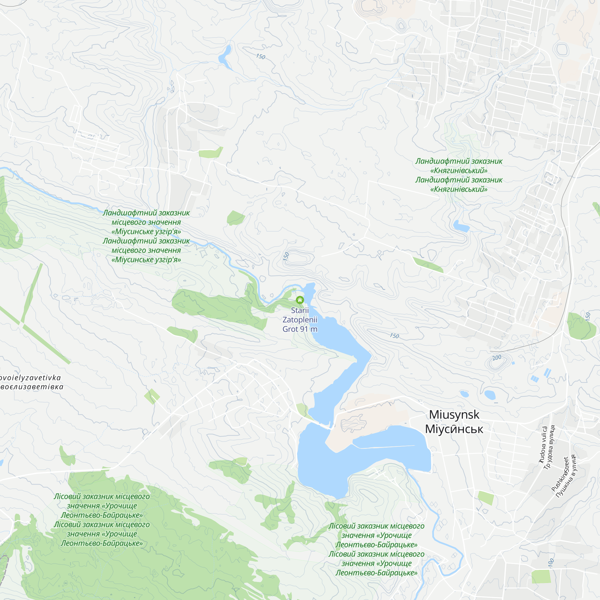 Starii Zatoplenii Grot map