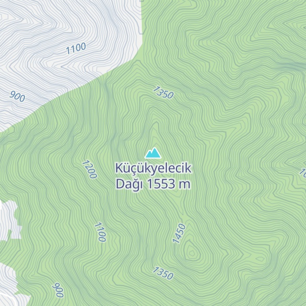 Map of Küçükyelecik Dağı