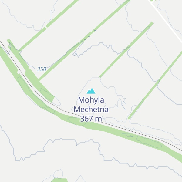 Map of Mohyla Mechetna