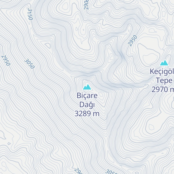 Map of Biçare Dağı
