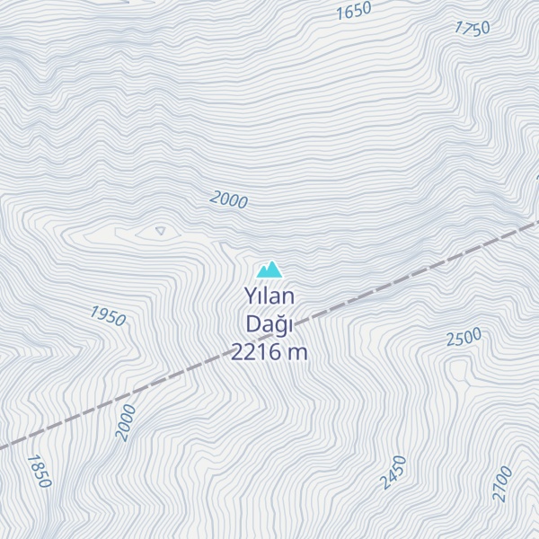 Map of Yılan Dağı