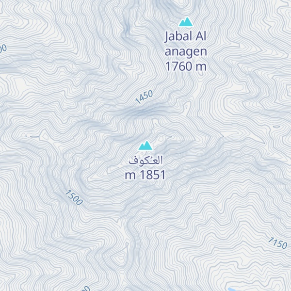 Map of العُكوف