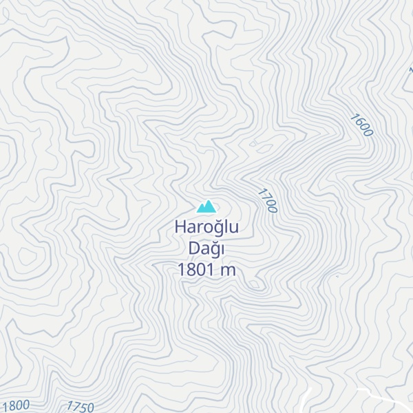 Map of Haroğlu Dağı