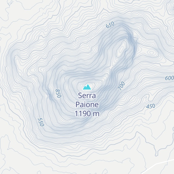 Map of Serra Paione