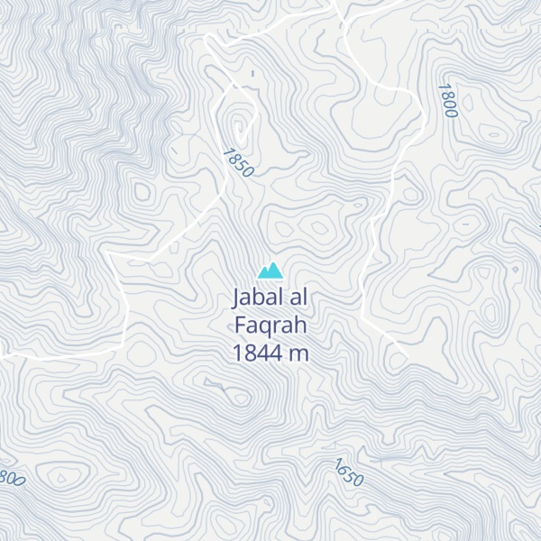 Map of Jabal al Faqrah