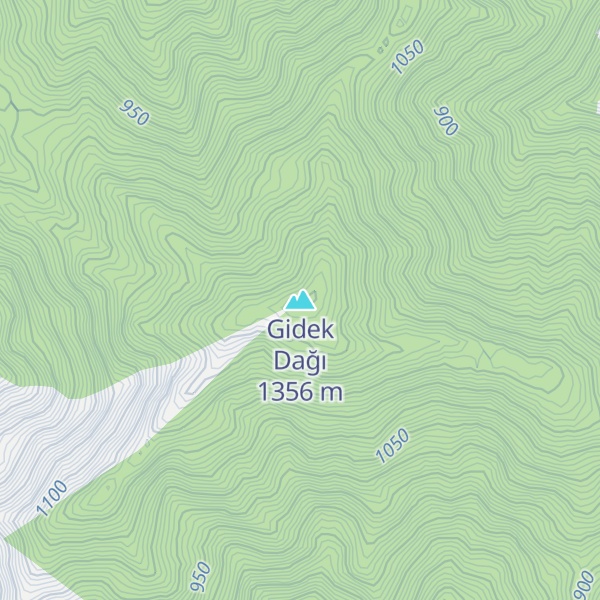 Map of Gidek Dağı
