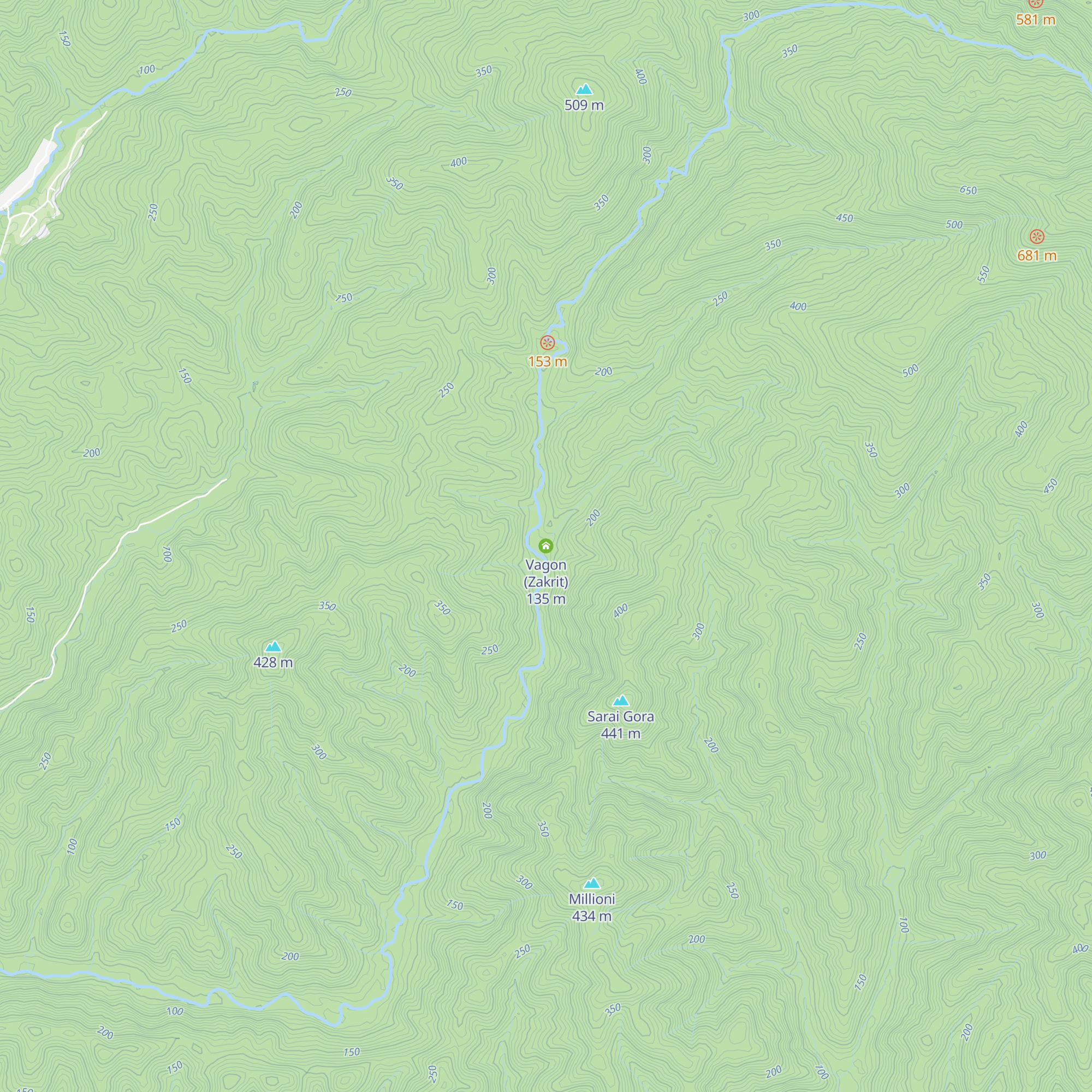 Vagon (Zakrit) map