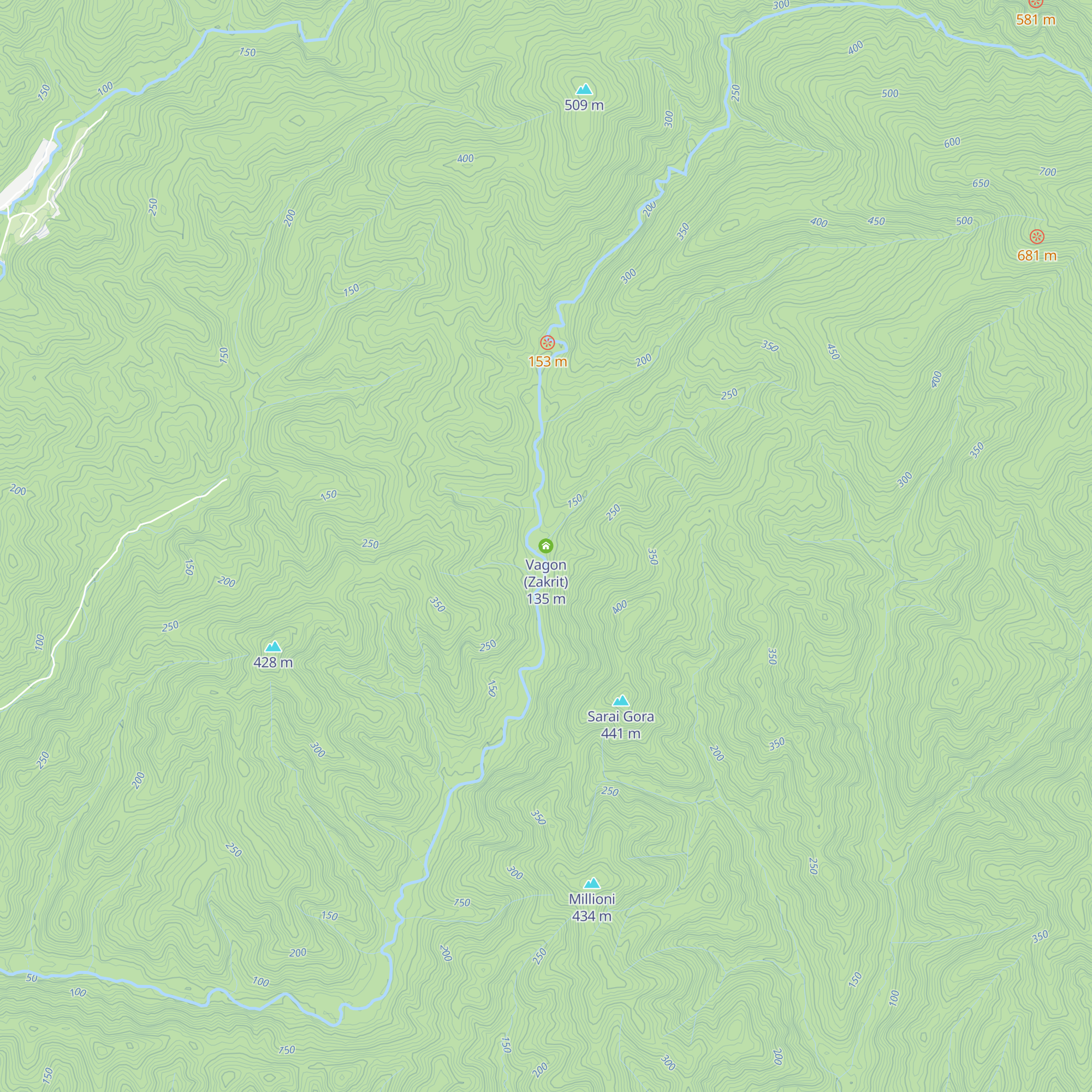 Vagon (Zakrit) map