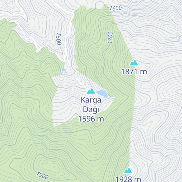 Map of Karga Dağı