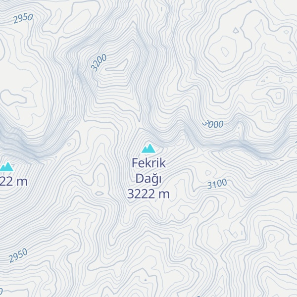 Map of Fekrik Dağı
