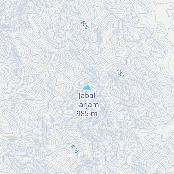 Map of Jabal Tarjam