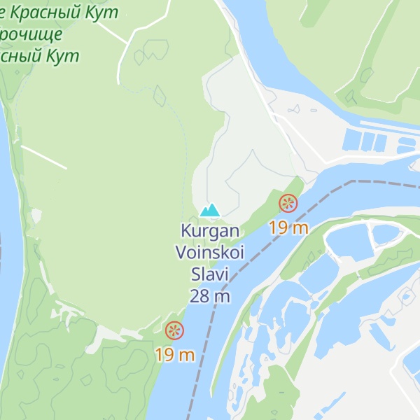 Map of Kurgan Voinskoi Slavi