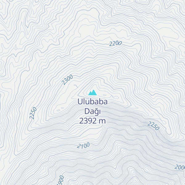 Map of Ulubaba Dağı
