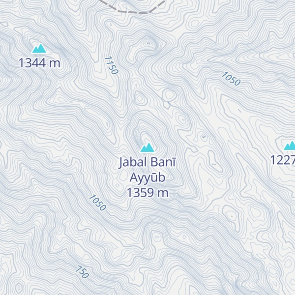 Map of Jabal Banī Ayyūb
