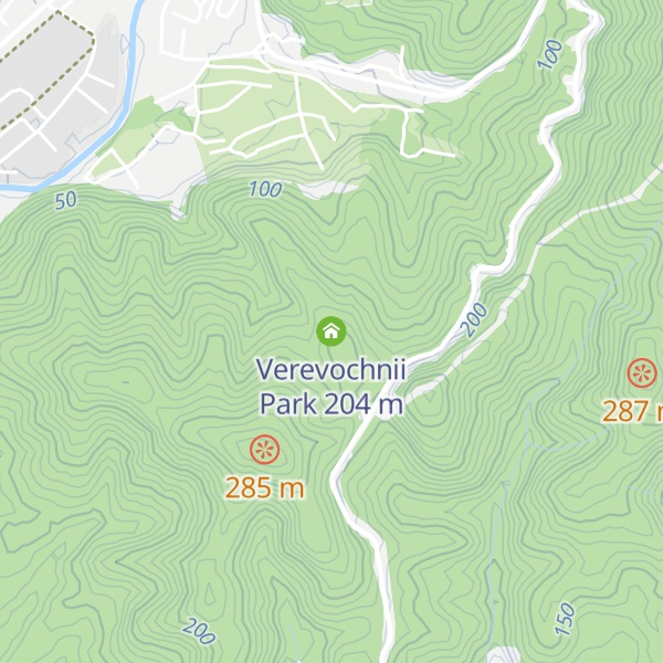 Map of Verevochnii Park